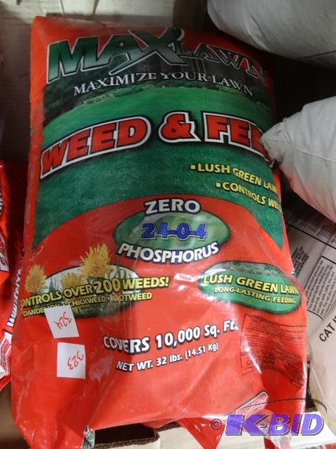New bag of Max lawn weed and feed. For lush g...