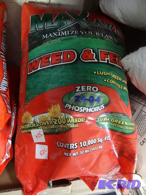 New bag of Max lawn weed and feed. For lush g...