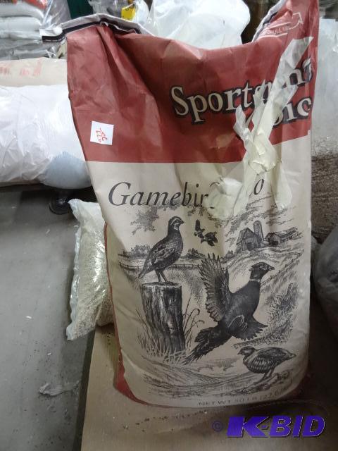 New bag of sportsmen choice game bird feed. A...
