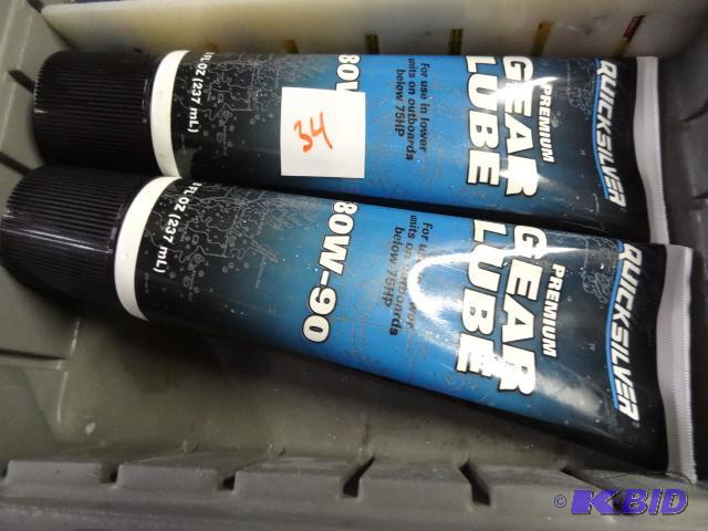 Qty 2 Quicksilver premium gear lube SAE 80 W ...