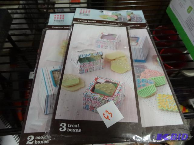 New qty 2 bags of sweet creations treat boxes...