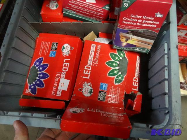 New Christmas light lot including 100 blue LE...