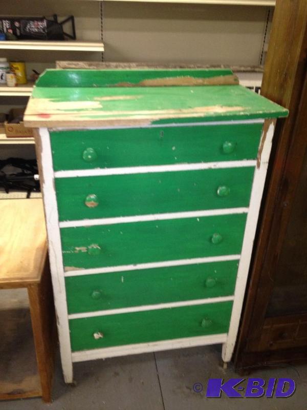 Vintage Solid Wood Dresser  Would be great fo...