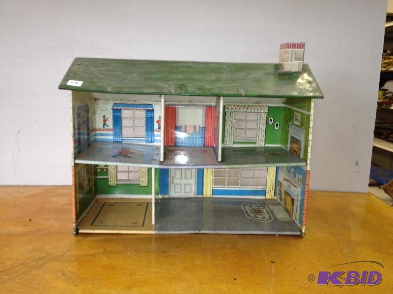 Vintage Marx Tin Litho Doll House