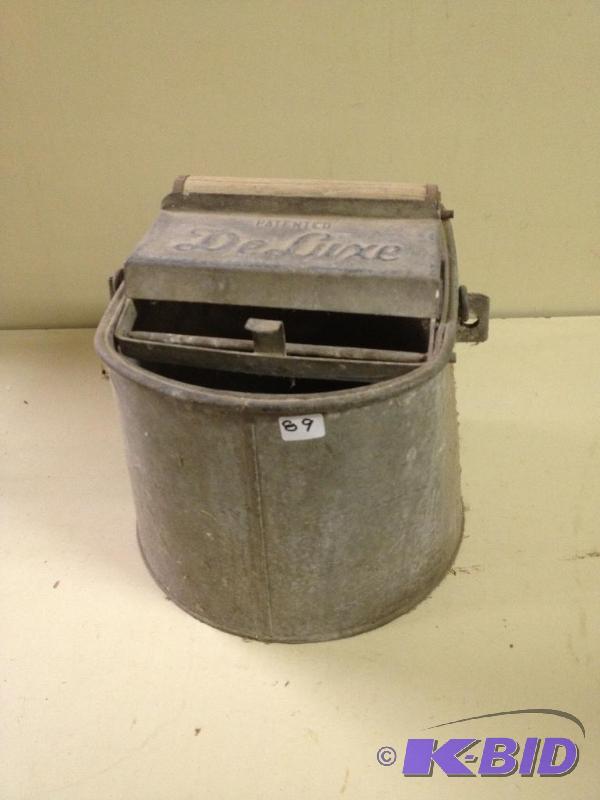 Vintage Mop Bucket  Wringer&nbsp...
