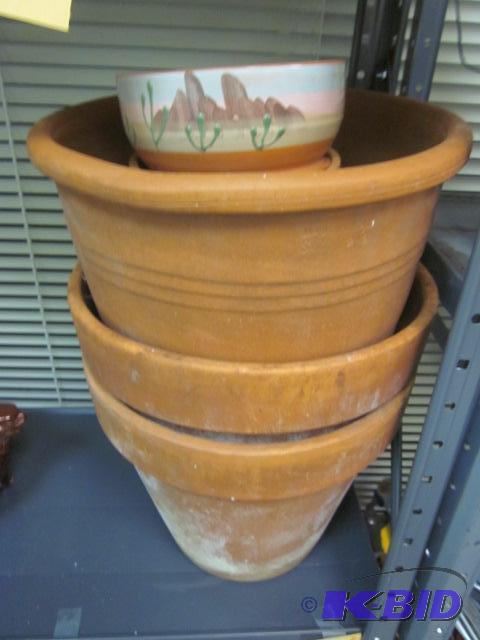 Lot of Terra cotta pots.&nbsp  &nbsp  &nbsp...