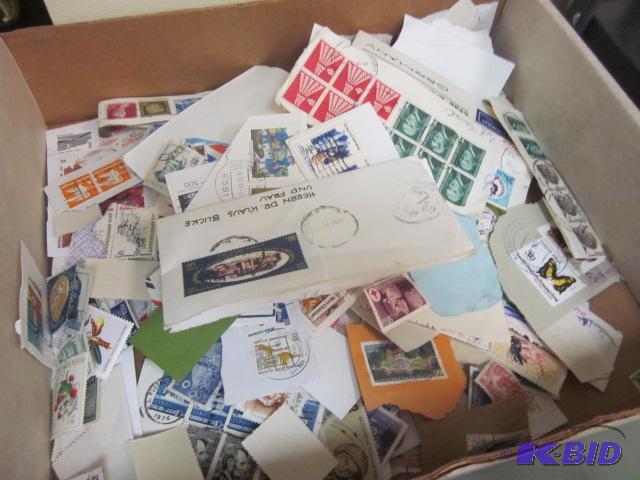 Lot of old stamps, some are foreign.&nbsp  &...