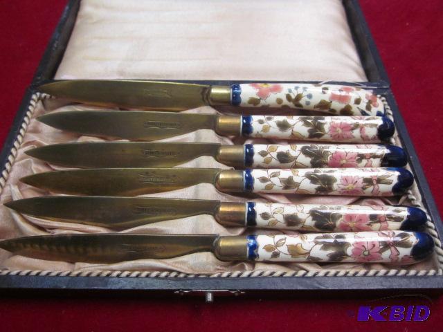 Set of antique German fruit knives Uchatiusbr...