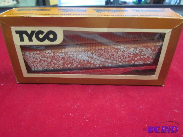 Vintage Tyco lumber train car, in box.&nbsp ...