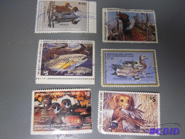 Lot of vintage 1980s duck Stamps.&nbsp  &nb...