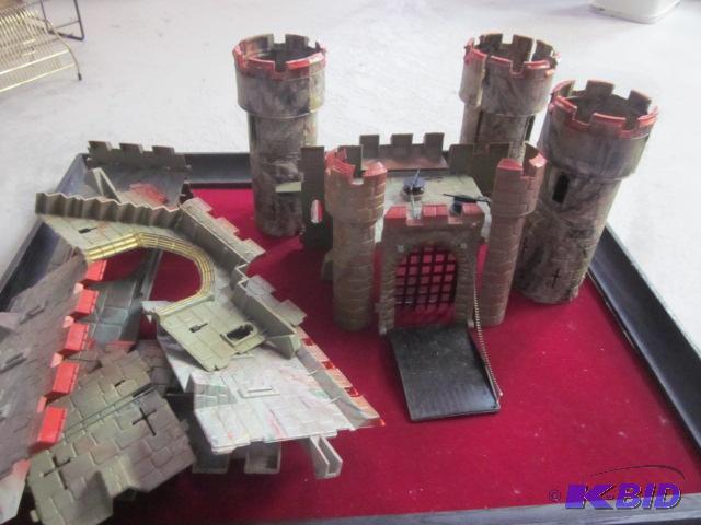 Vintage German Timpo Toys early plastic castl...