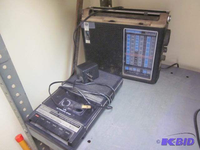 Vintage two-way weatherband radio and tape re...