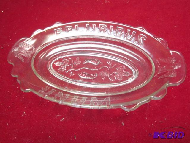 Antique E.A.P.G. Unum Epluribus glass dish, n...