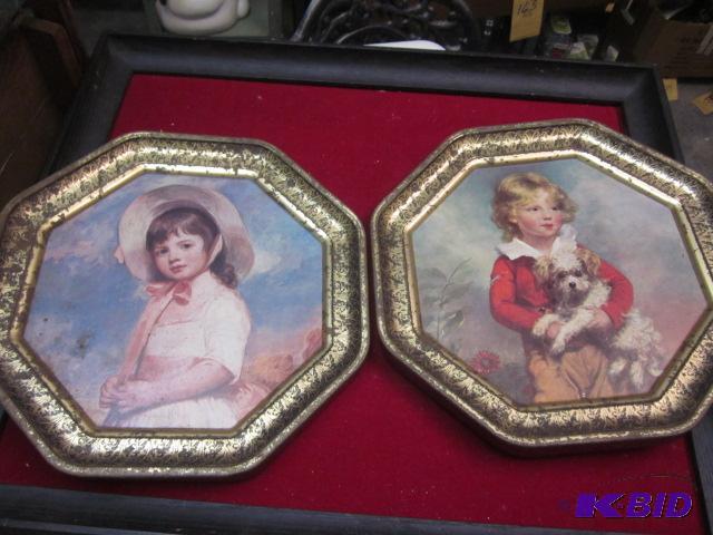 Pair of decorative metal wall art.  &nbsp  &...