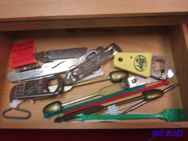 Lot of vintage bar supplies and items, some w...