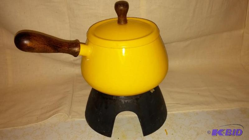 Vintage heavy Fondue pot...