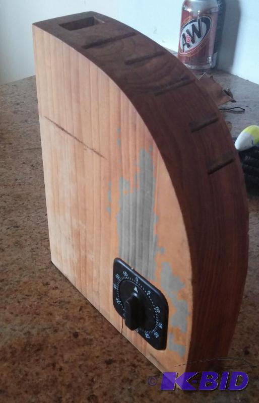 Butcher block with timer...