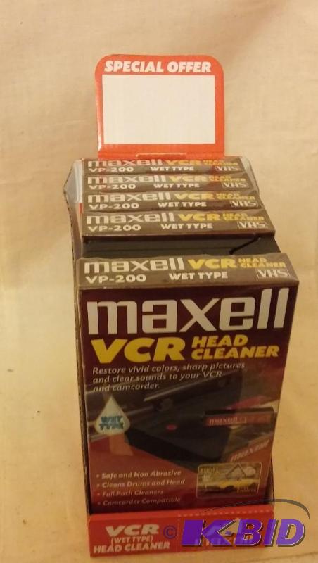Lot of 6 VCR Cleaning tapes, rare to find for...