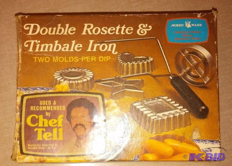Double Rosette Iron, still in box. All pieces...