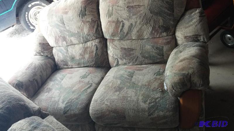 Love set with 2 ROCKING recliners. One small ...