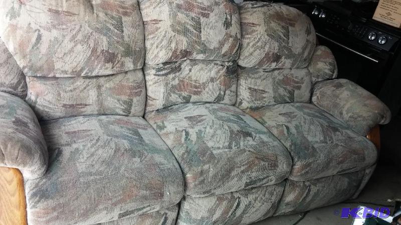 Couch with recliners on either end. All works...