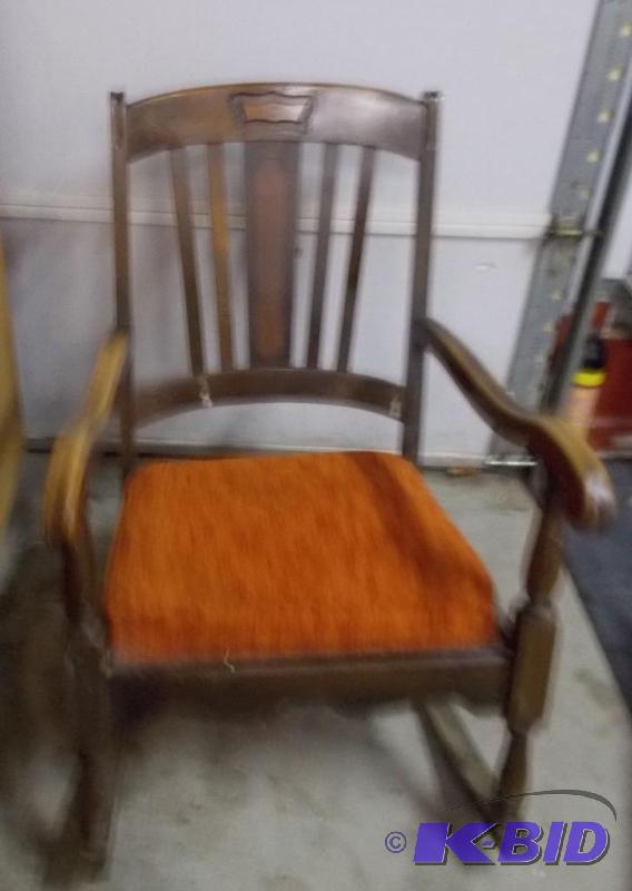 Rocker, excellent shape, heavy rocking chair....