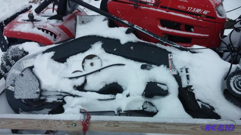 lot 2 image: MTD Yard Machine 46" Riding Lawn Mower w...