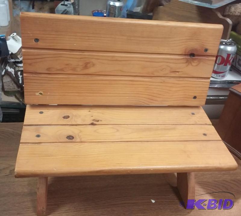 Hand Made Vintage Doll Bench, 15 by 16...