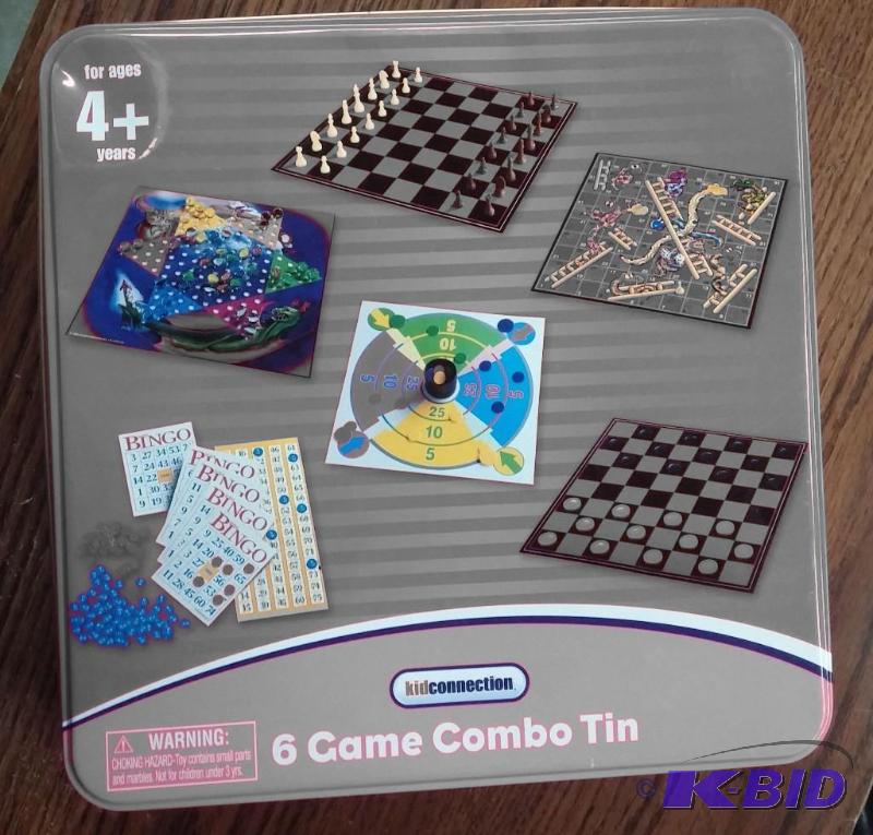 6 Games Metal Box...