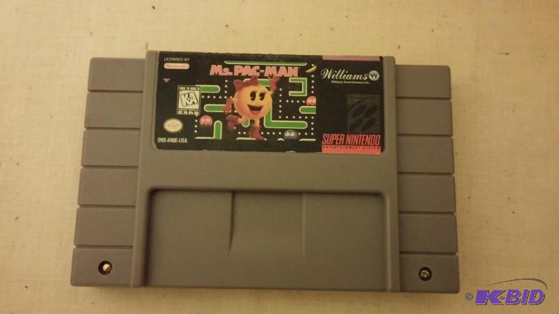Super Nintendo Game-Ms. Pac Man...
