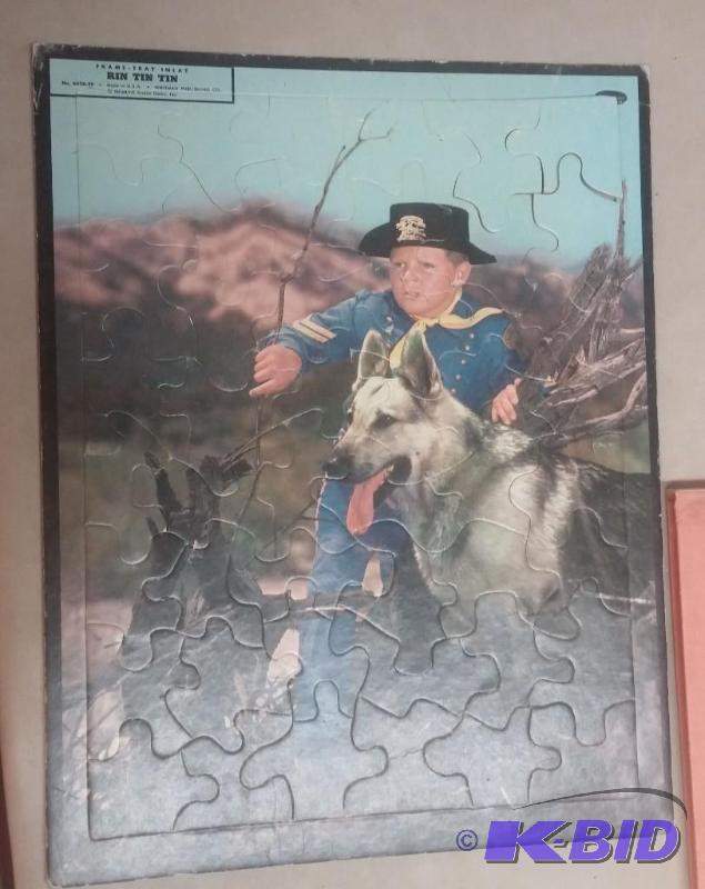 1957 Rin Tin Tin Puzzle-All Pieces Great Shap...