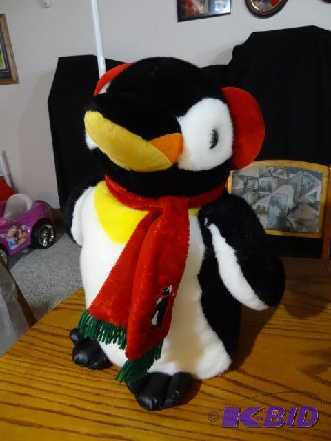 lot 32 image: Large Stuffed Penguin...