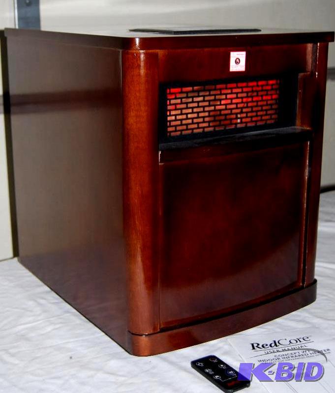 lot 52 image: RedCore W-2 1,500W Infrared Heater, heats up ...
