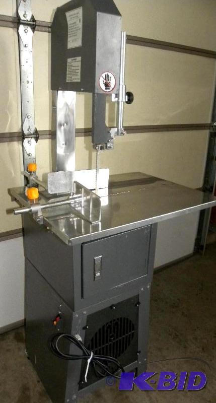 lot 62 image: Professional Meat Cutting Band Saw with built...