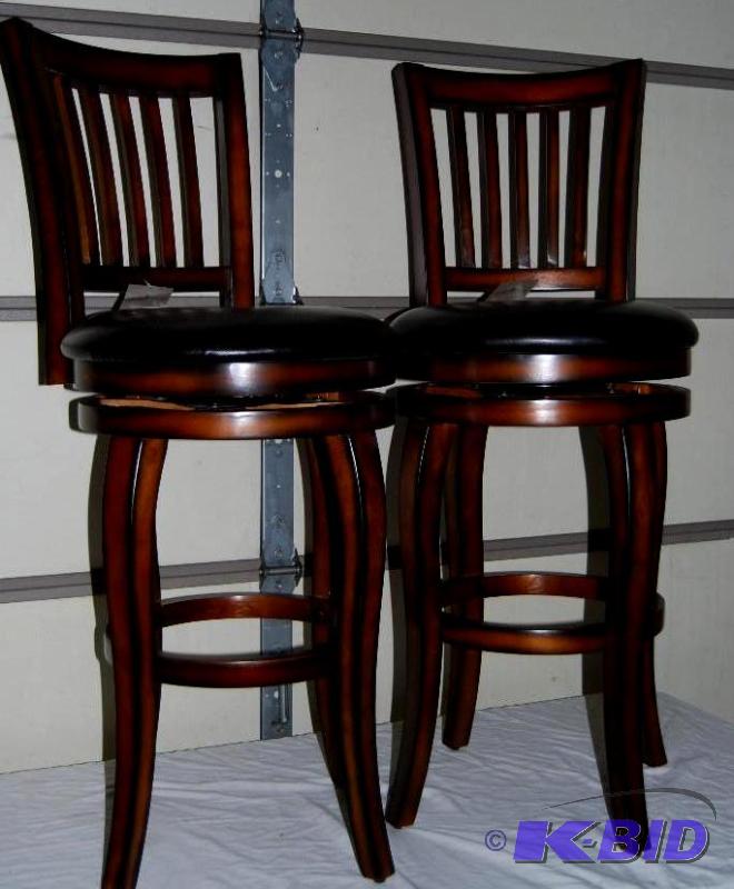 lot 79 image: Pair of Castle Creek Swivel Barstools, 29 s...