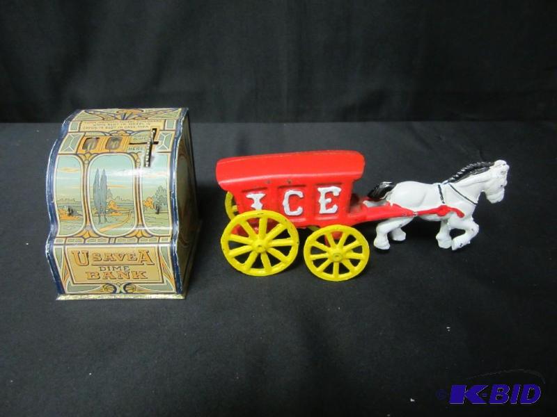 Vintage Tin Bank