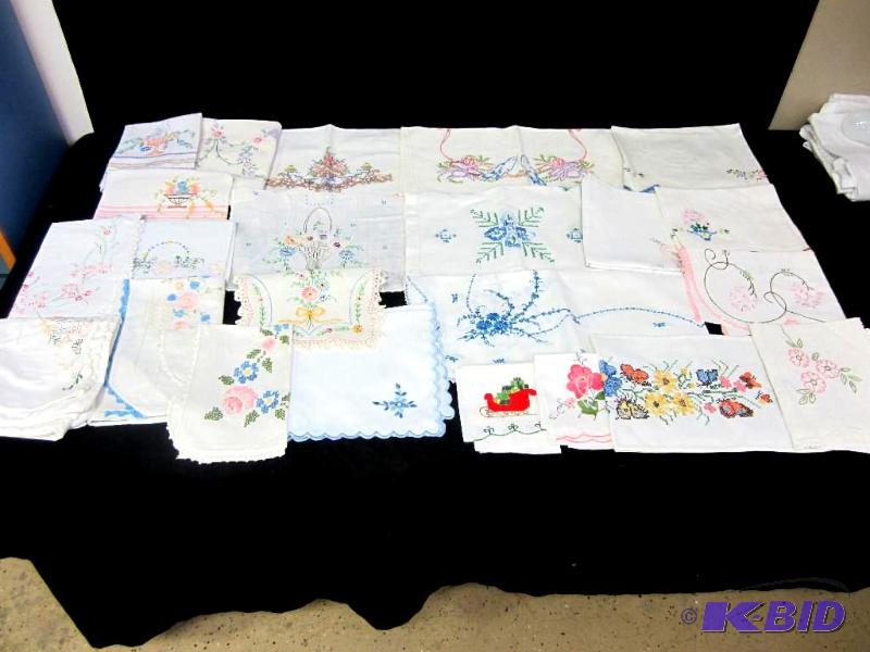 Vintage Embroidered Linens