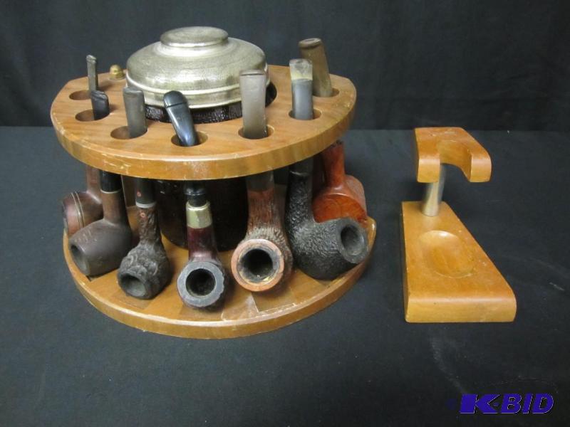 Vintage Pipes and Pipe stand