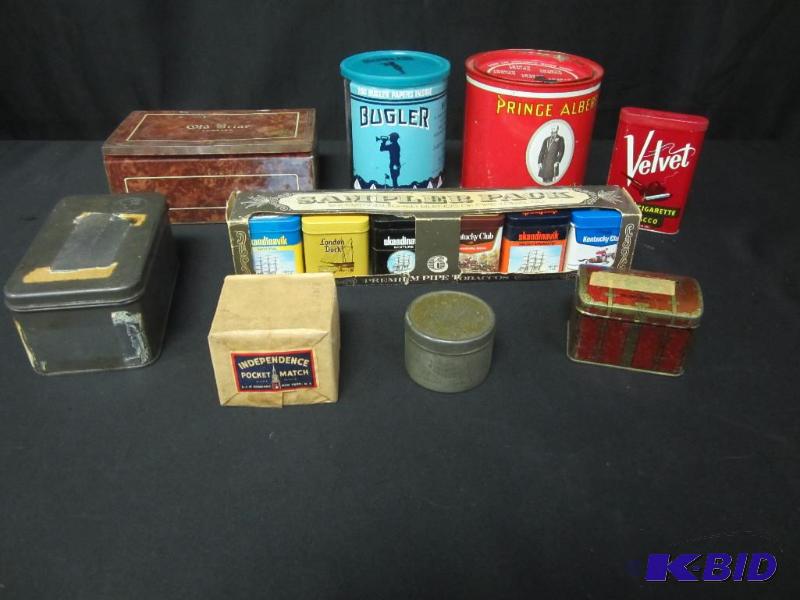 Tobacco Tins and Matches