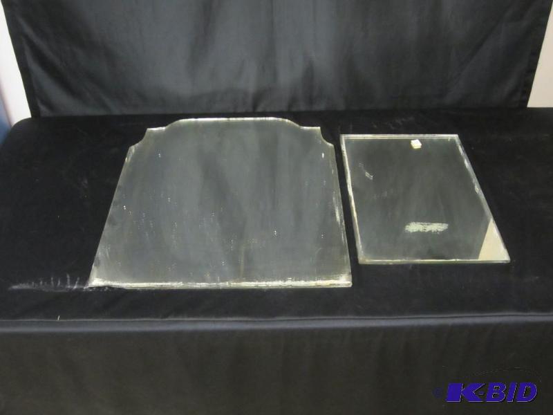 Vintage Mirrored Glass  Panels