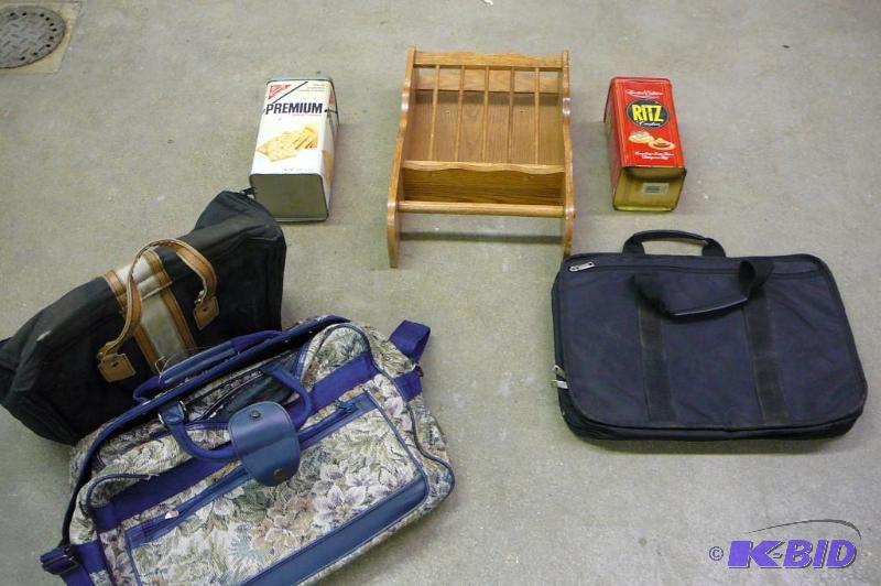 4 bags 2 vintage tin containers Ritz crackers...