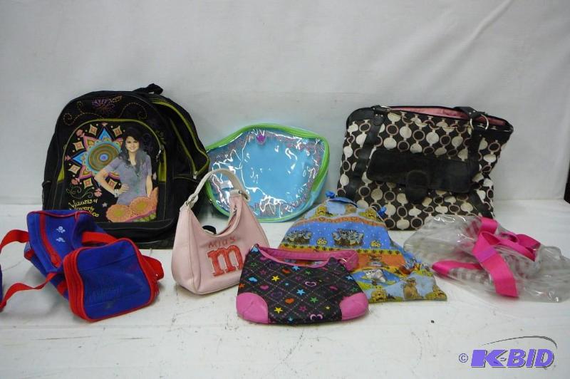 Lot of different bags...
