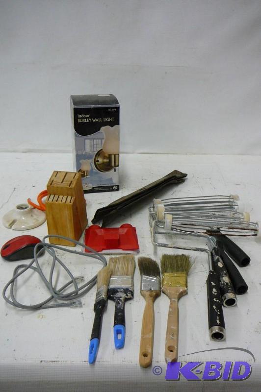 Paint rollers,paint brushes and an New indoor...