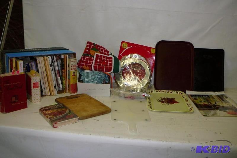 Cook books aprons&nbspand serving trays &nbs...