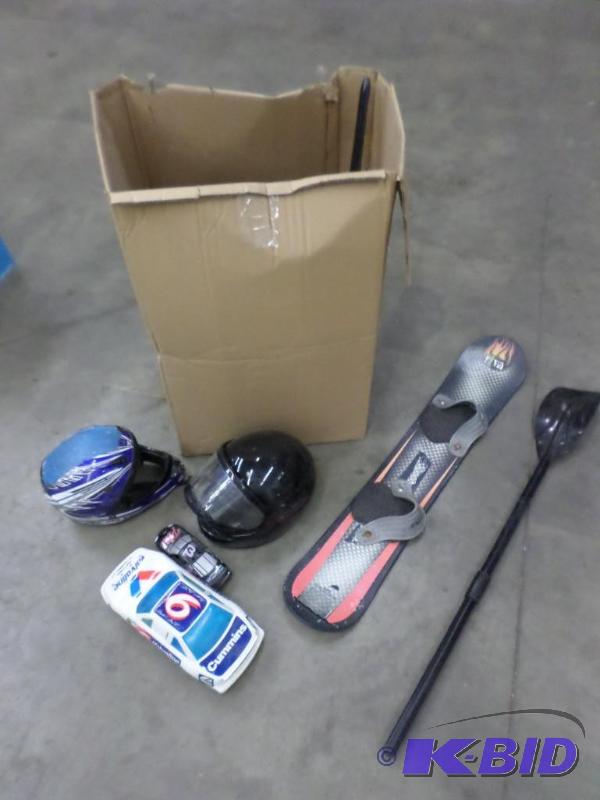 Box Of Misc Sporting Goods &amp Etc...