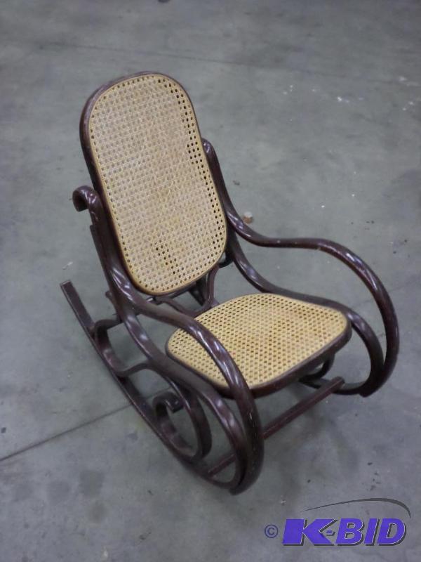 Vintage Toddlers Wicker Rocker Chair...