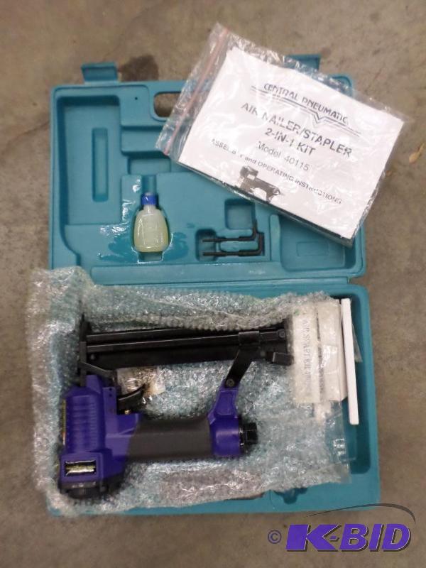 2-In-1 Pneumatic StaplerNailer Set...