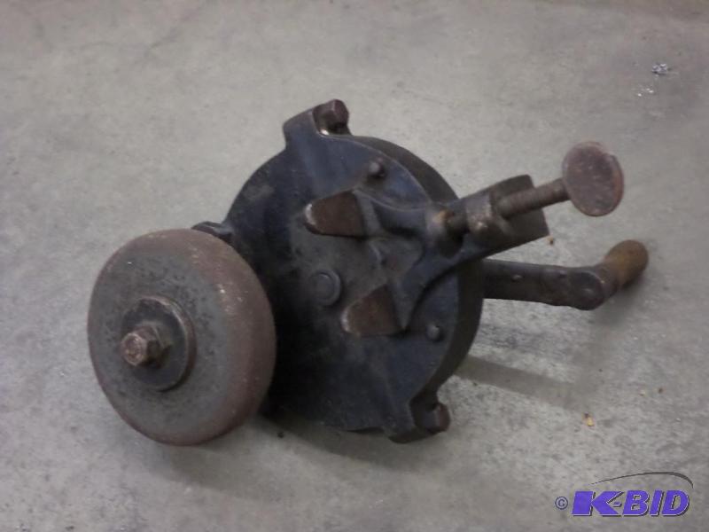Antique Clamp-On Hand-Driven Grinder...