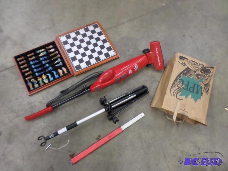 Lot Of (1) Chess Set, (1) Dirt Devil Vac, Et...