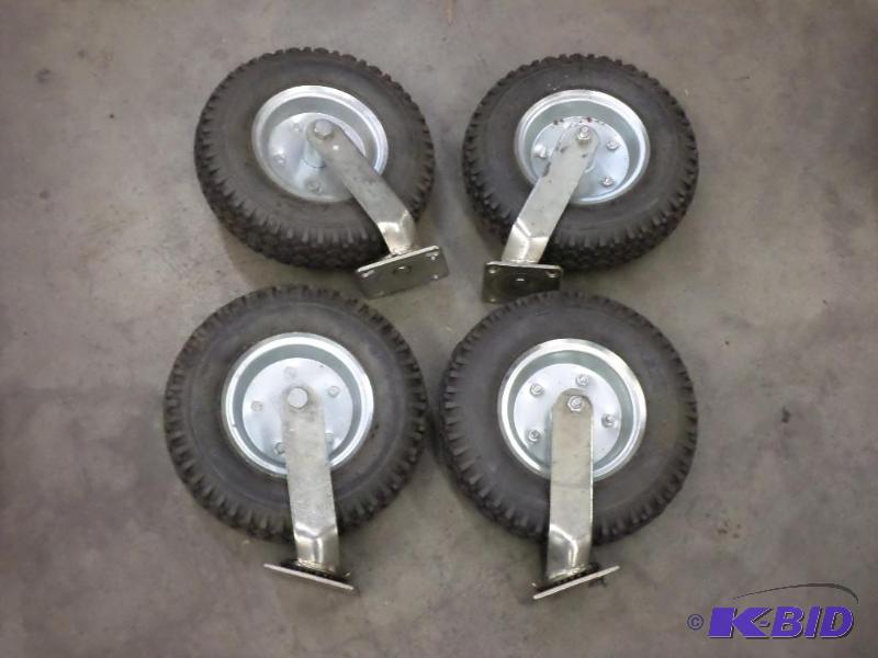 (4) Pneumatic Caster Wheels...